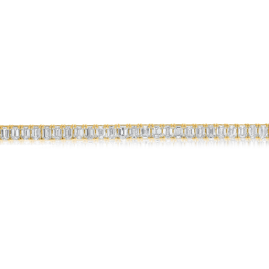Emerald Cut Diamond Bracelet — view 2