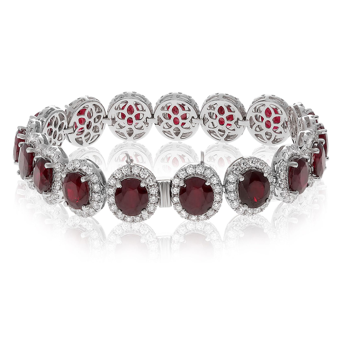 Oval Ruby Bracelet — view 2