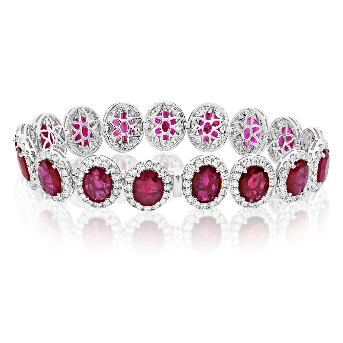 Oval Ruby Bracelet — view 2