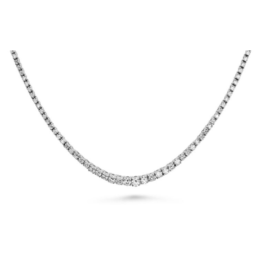 Round Diamond Necklace — view 2