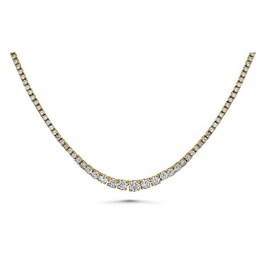 Round Diamond Necklace — view 2