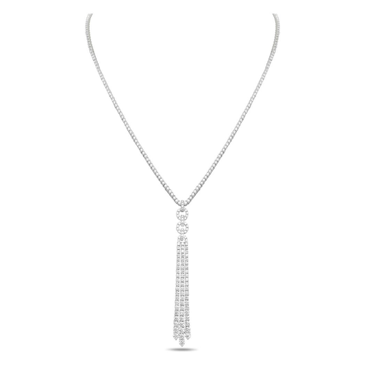 Round Diamond Necklace — view 2