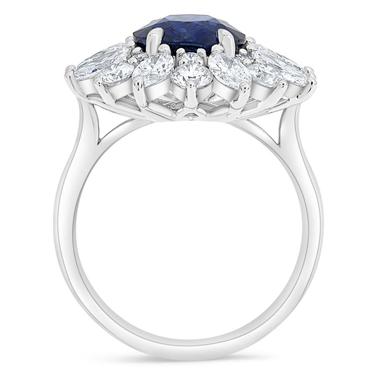 Oval Sapphire Ring — view 2