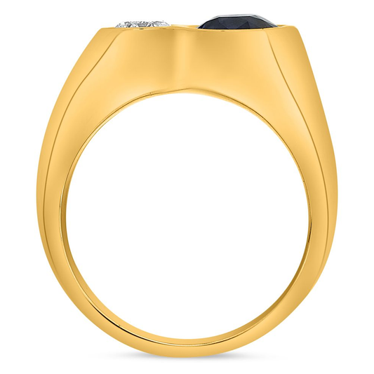 Oval Sapphire Ring — view 2