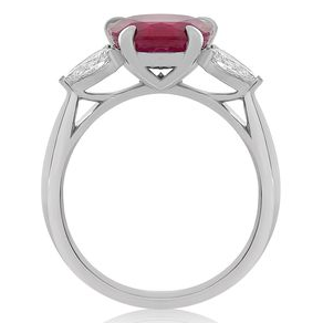 Cushion Ruby Ring — view 2