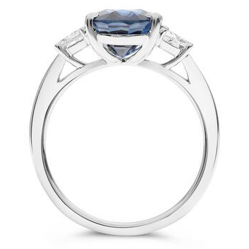 Cushion Sapphire Ring — view 2