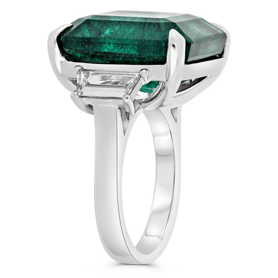 Radiant Emerald Ring — view 3