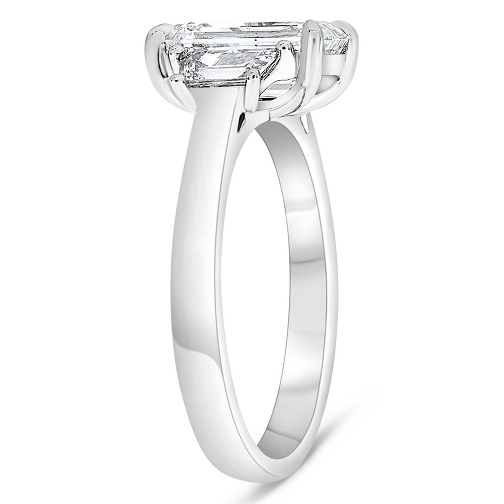 Emerald Cut Diamond Ring — view 3