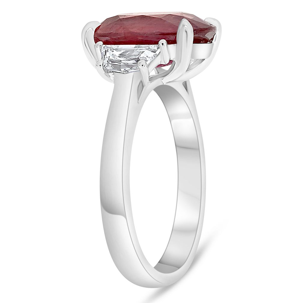 Cushion Ruby Ring — view 3