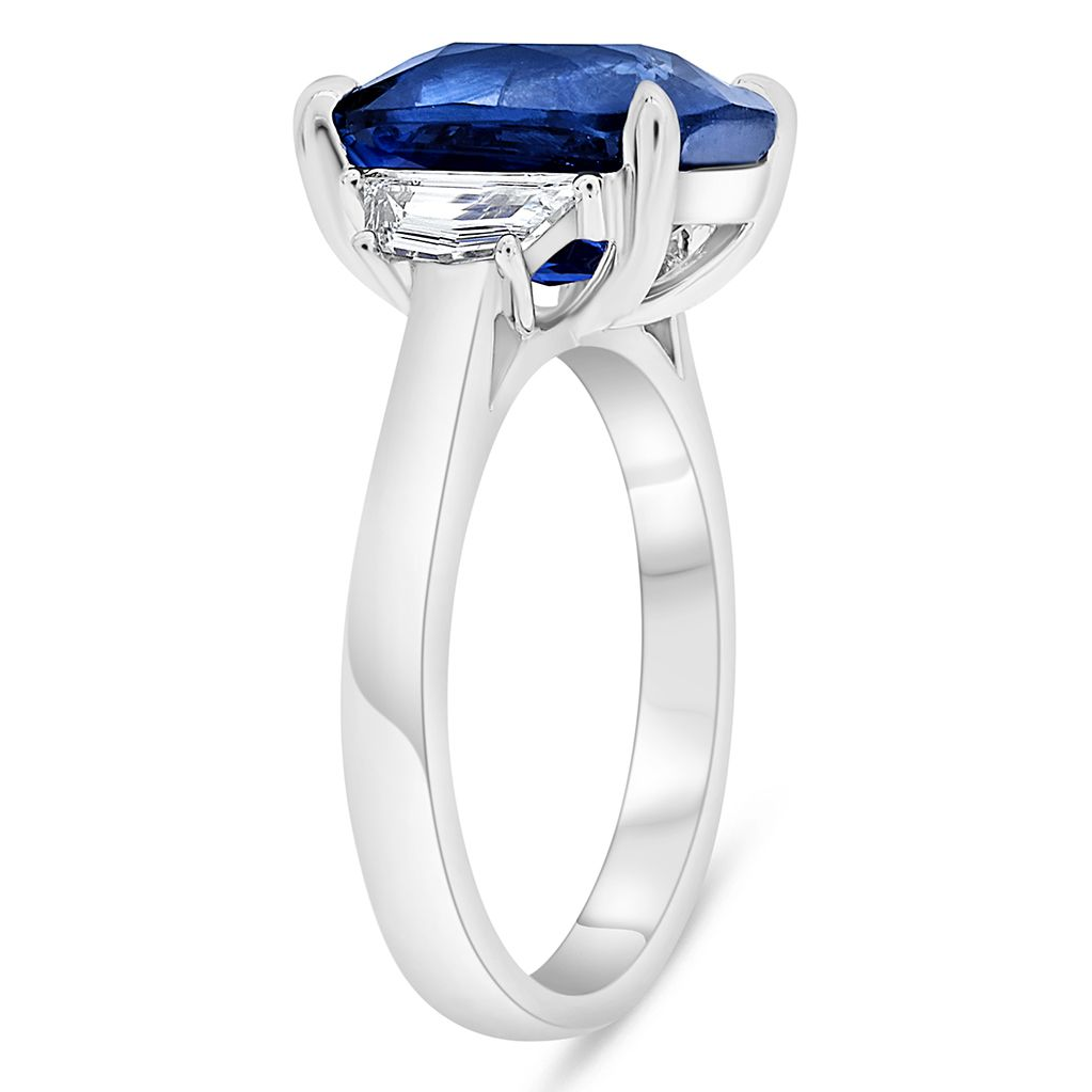 Cushion Sapphire Ring — view 3