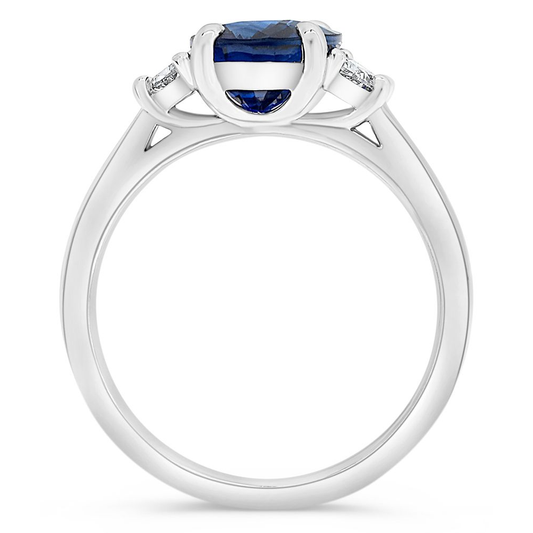 Oval Sapphire Ring — view 2