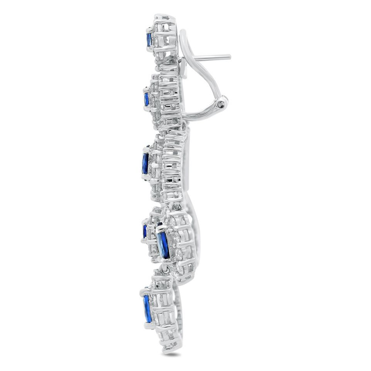 Oval Sapphire Earring — view 2