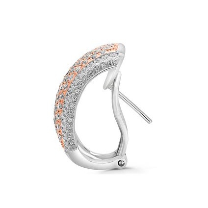 Pink Diamond Earring — view 1