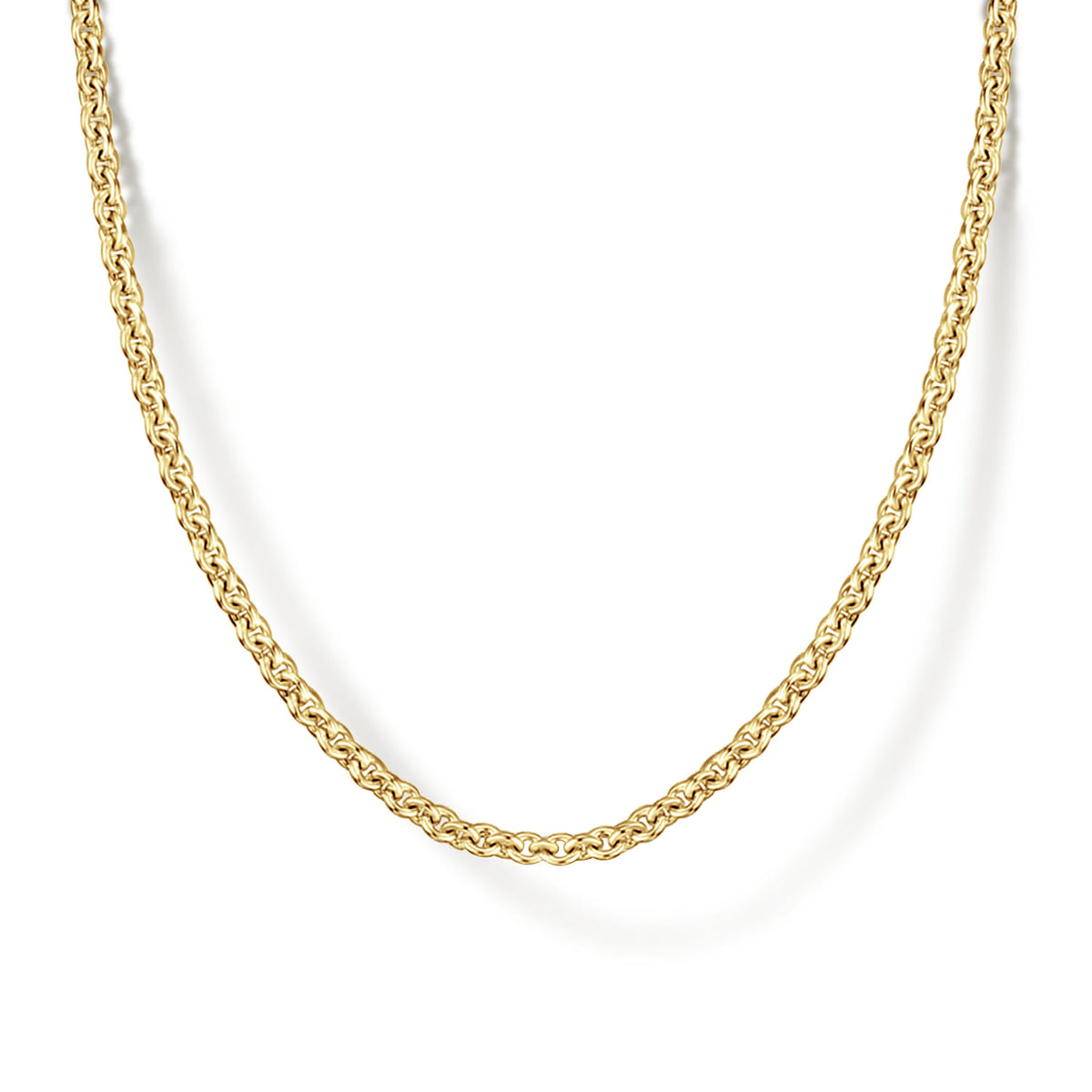 14K Yellow Gold Link Chain Necklace — Gabriel & Co. NK7127-17Y4JJJ