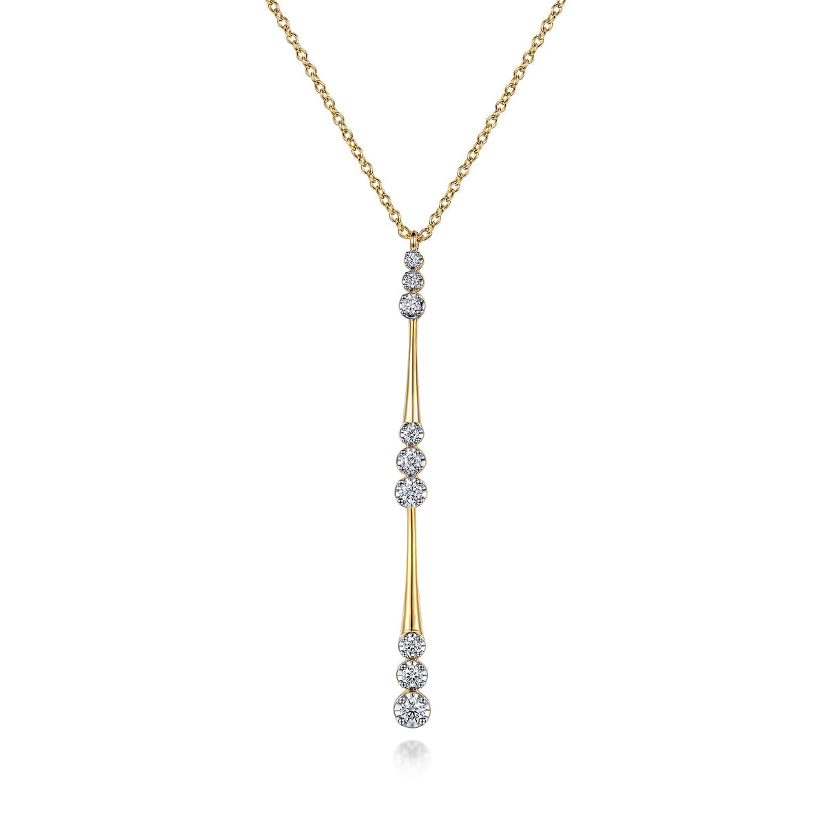 Pendant Necklace Drop 14K Yellow Gold Diamond 0.35ct — Gabriel & Co. NK7209Y45JJ