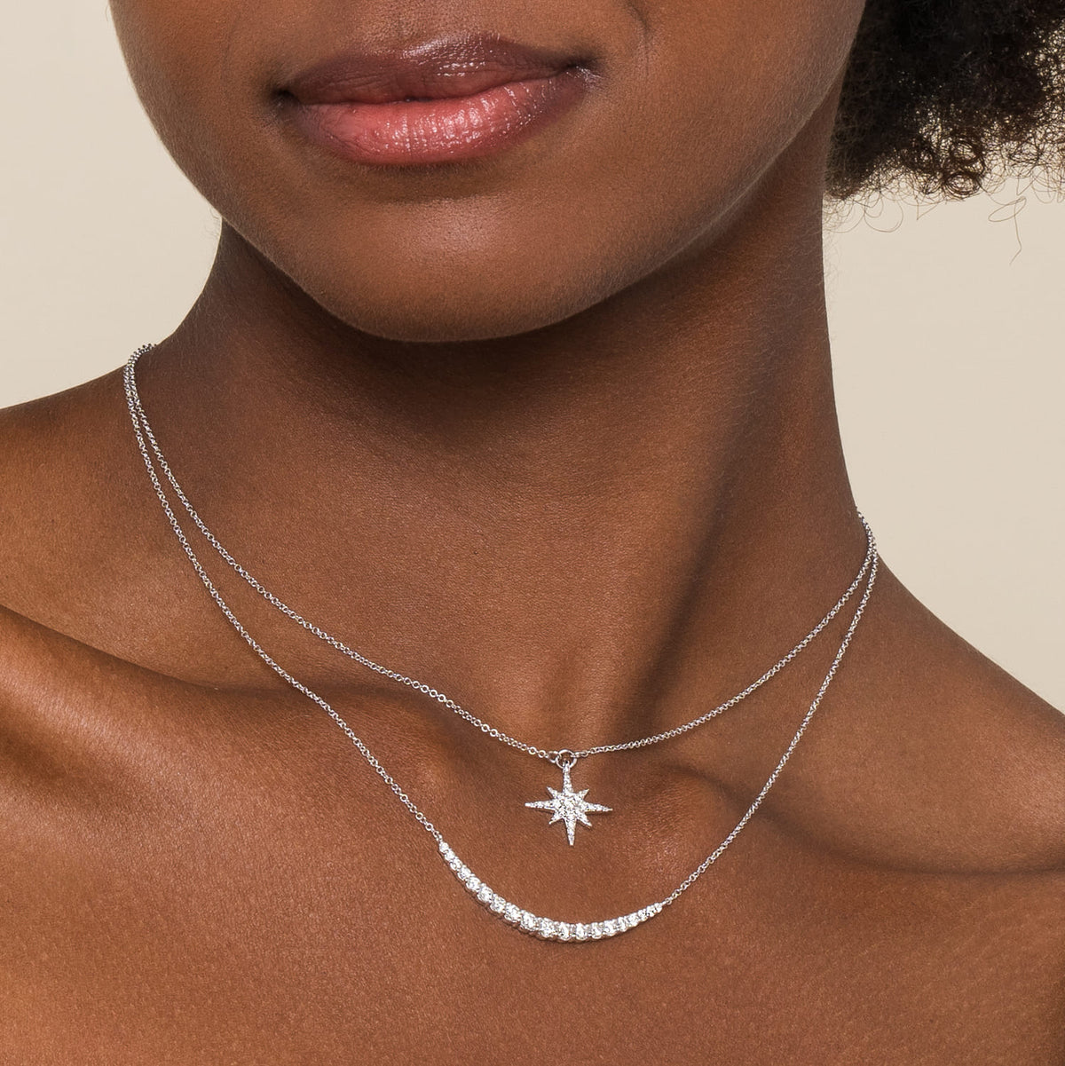 14K White Gold Prong Set Diamond Bar Necklace — Gabriel & Co. NK7396W45JJ
