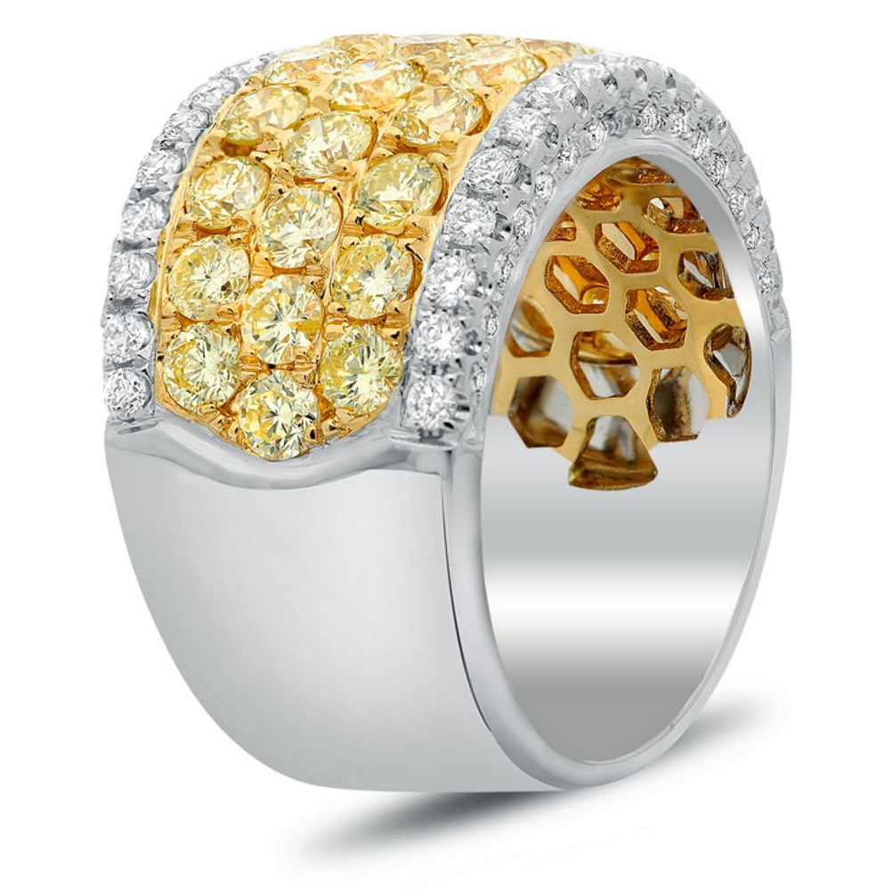 Fancy Yellow Diamond Ring — view 3