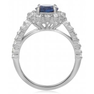 Oval Sapphire Ring — view 2