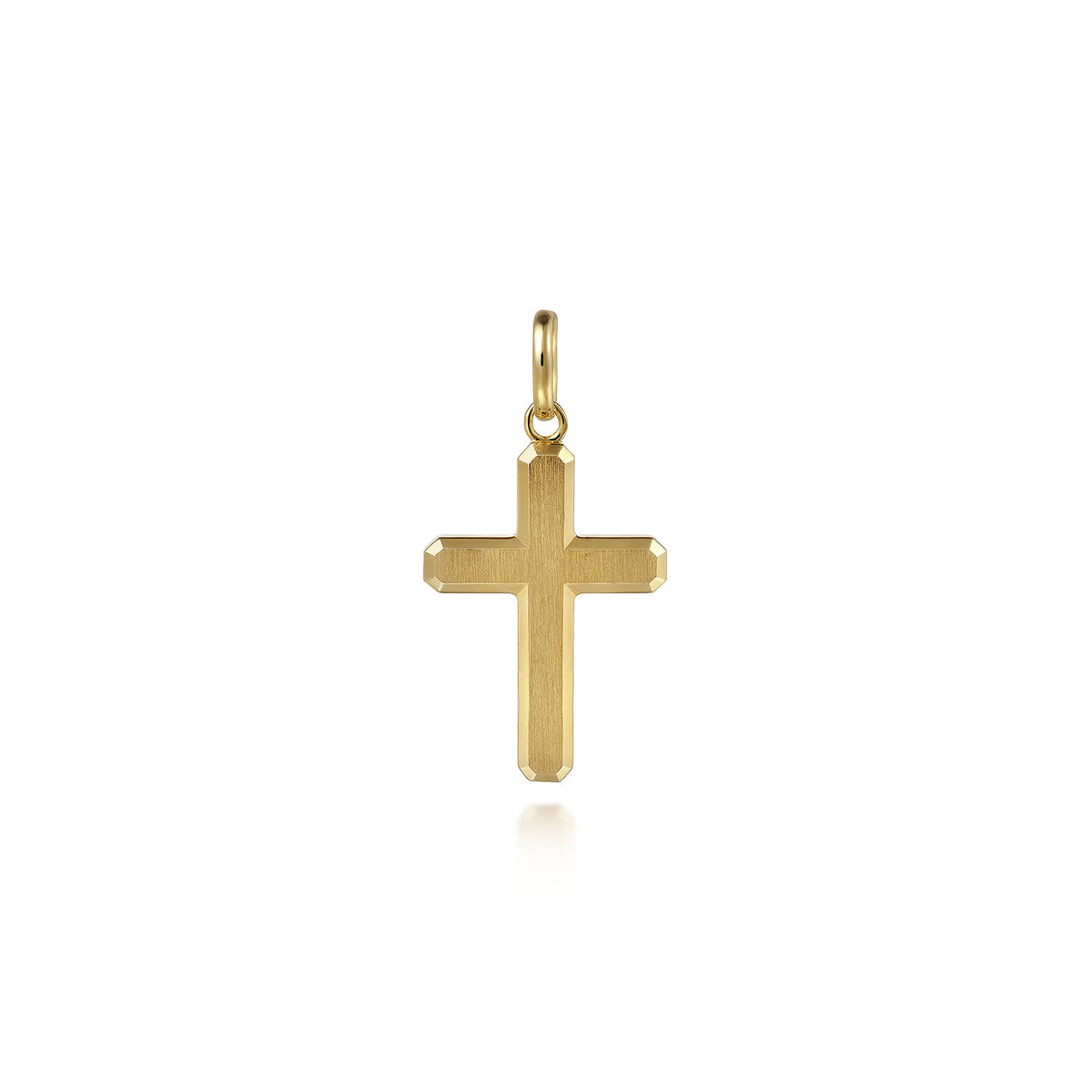 14K Yellow Gold Cross Pendant — Gabriel & Co. PCM20040Y4JJJ