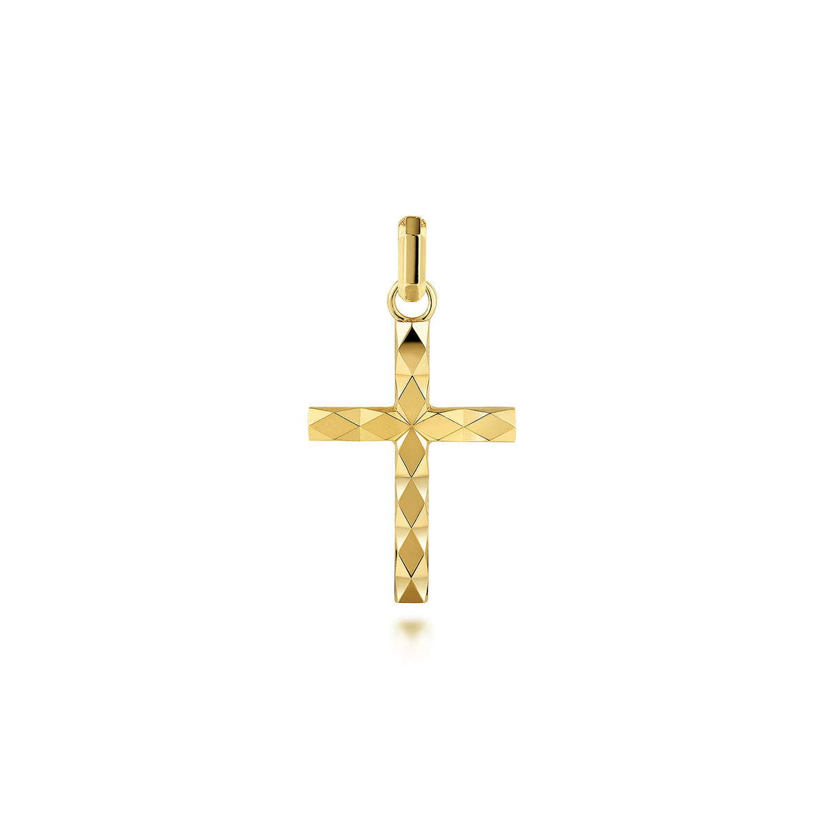 14K Yellow Gold Cross Pendant — Gabriel & Co. PCM6538Y4JJJ