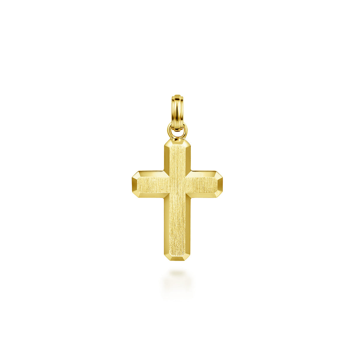 14K Yellow Gold Cross Pendant — Gabriel & Co. PCM6542Y4JJJ