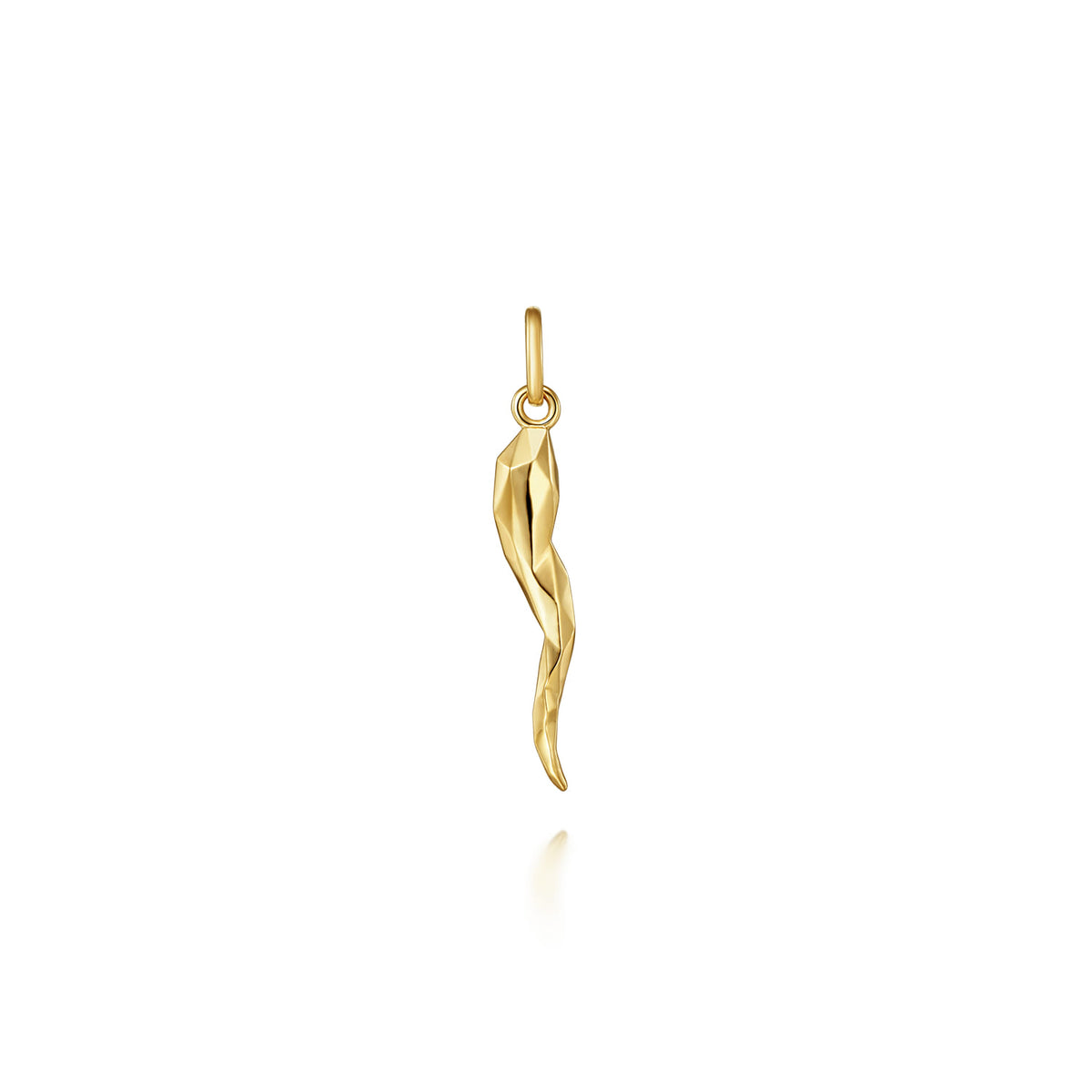 14K Yellow Gold Italian Horn Pendant — Gabriel & Co. PTM6556Y4JJJ