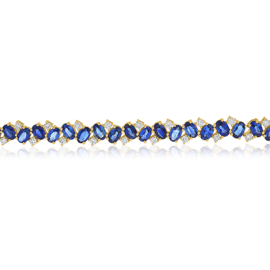 Oval Sapphire Bracelet — view 2