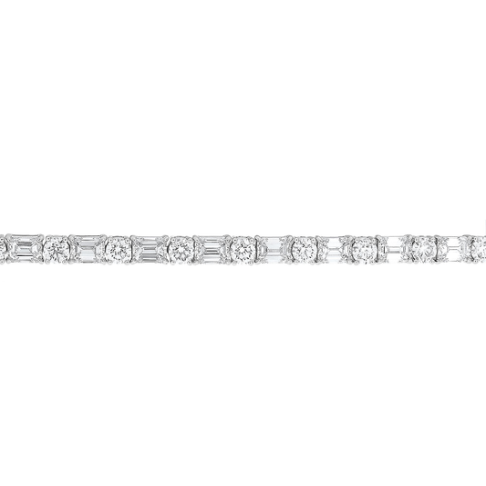 Emerald Cut Diamond Bracelet — view 2