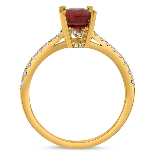 Oval Ruby Ring — view 2
