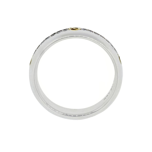 David Yurman Two Tone 0.70ctw Diamond Gents Wedding Band