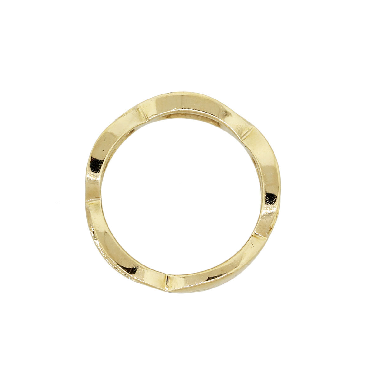 Diamond Scalloped Wedding Band
