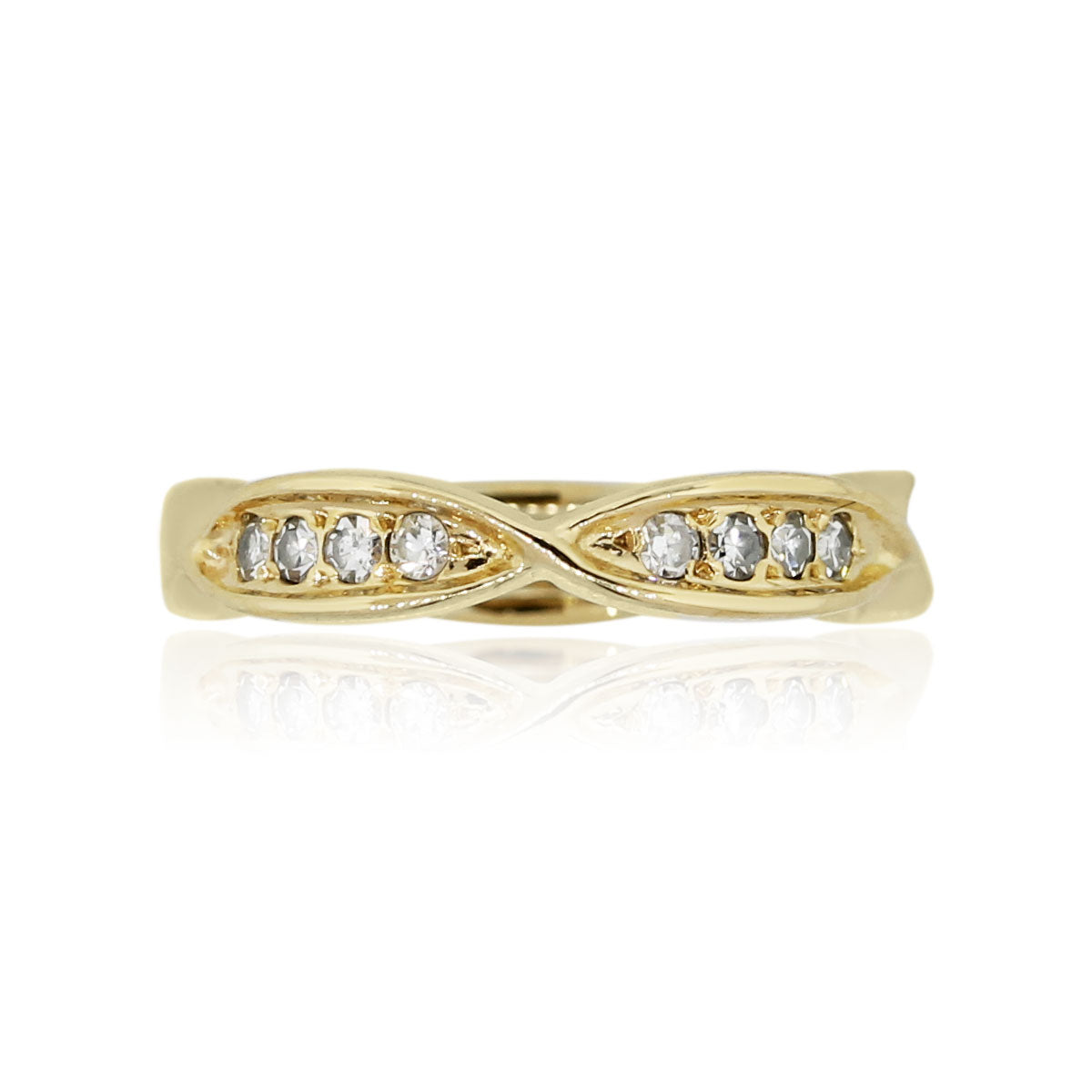 Diamond Scalloped Wedding Band