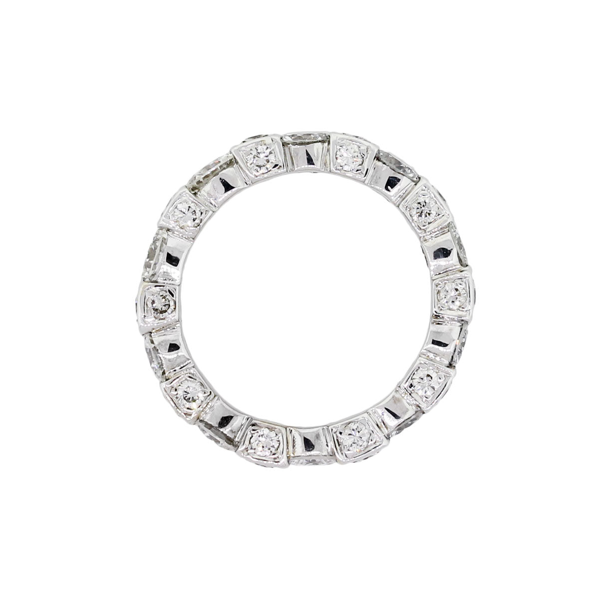 18k White Gold 1.75ctw Diamond Eternity Band
