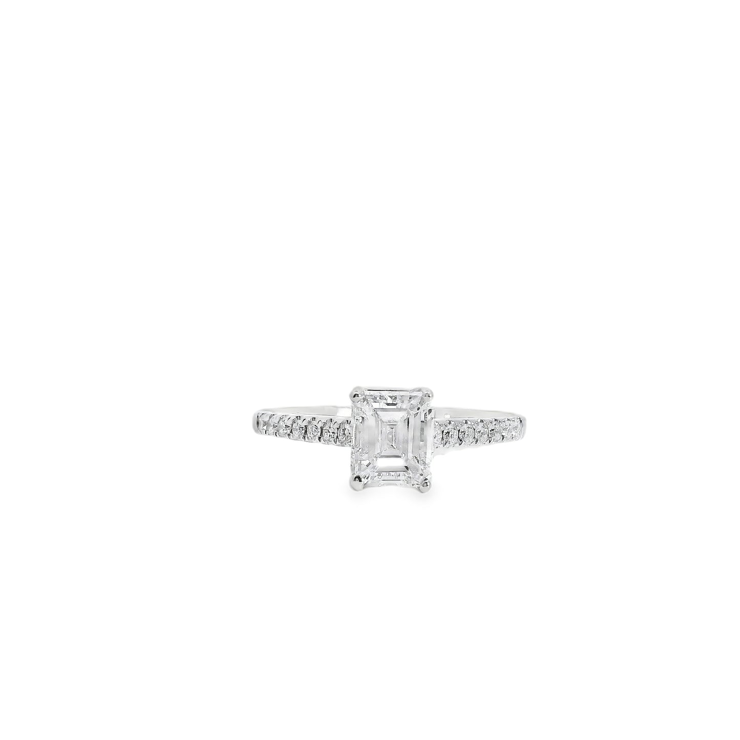 18k White Gold GIA Certified 1.03ct Diamond Engagement Ring