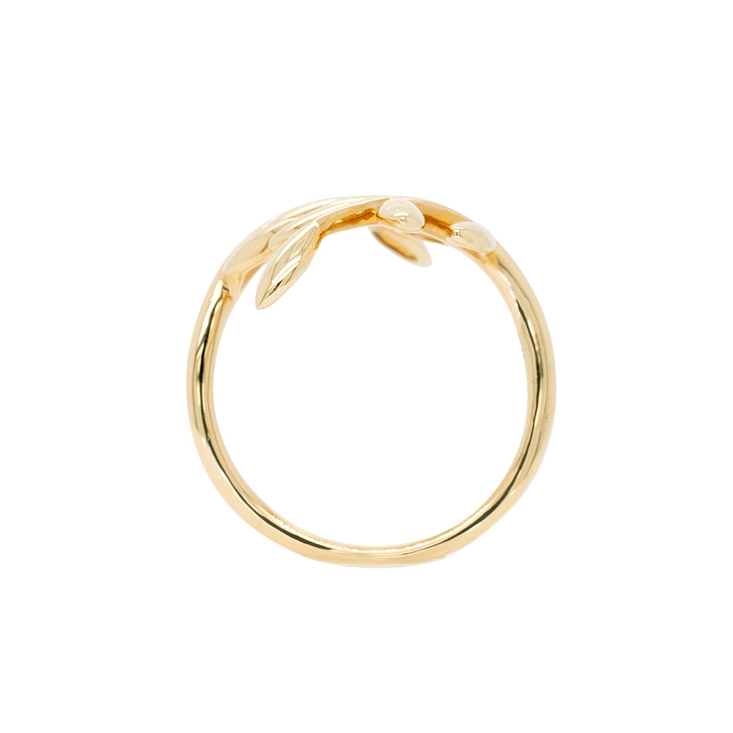 Gabriel & Co. 14k Yellow Gold Olive Leaf Bypass Ring