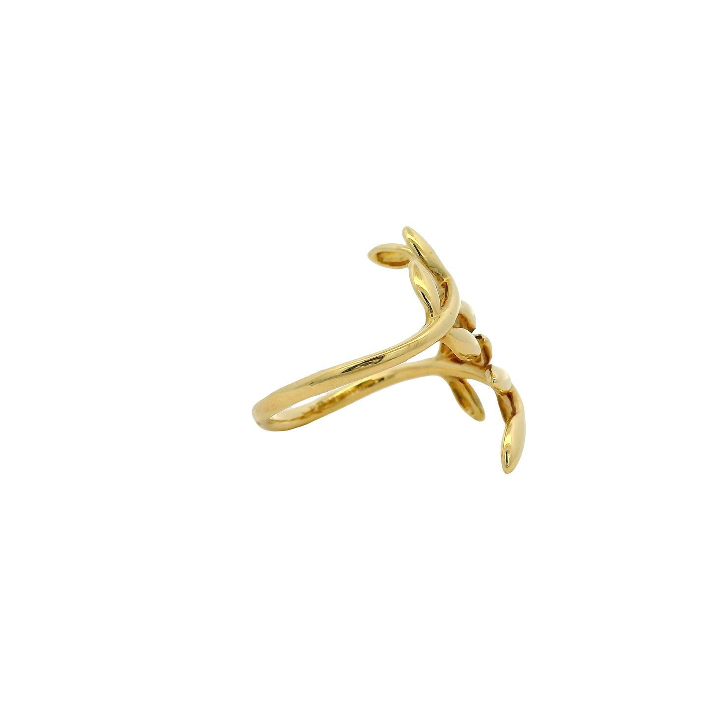 Gabriel & Co. 14k Yellow Gold Olive Leaf Bypass Ring