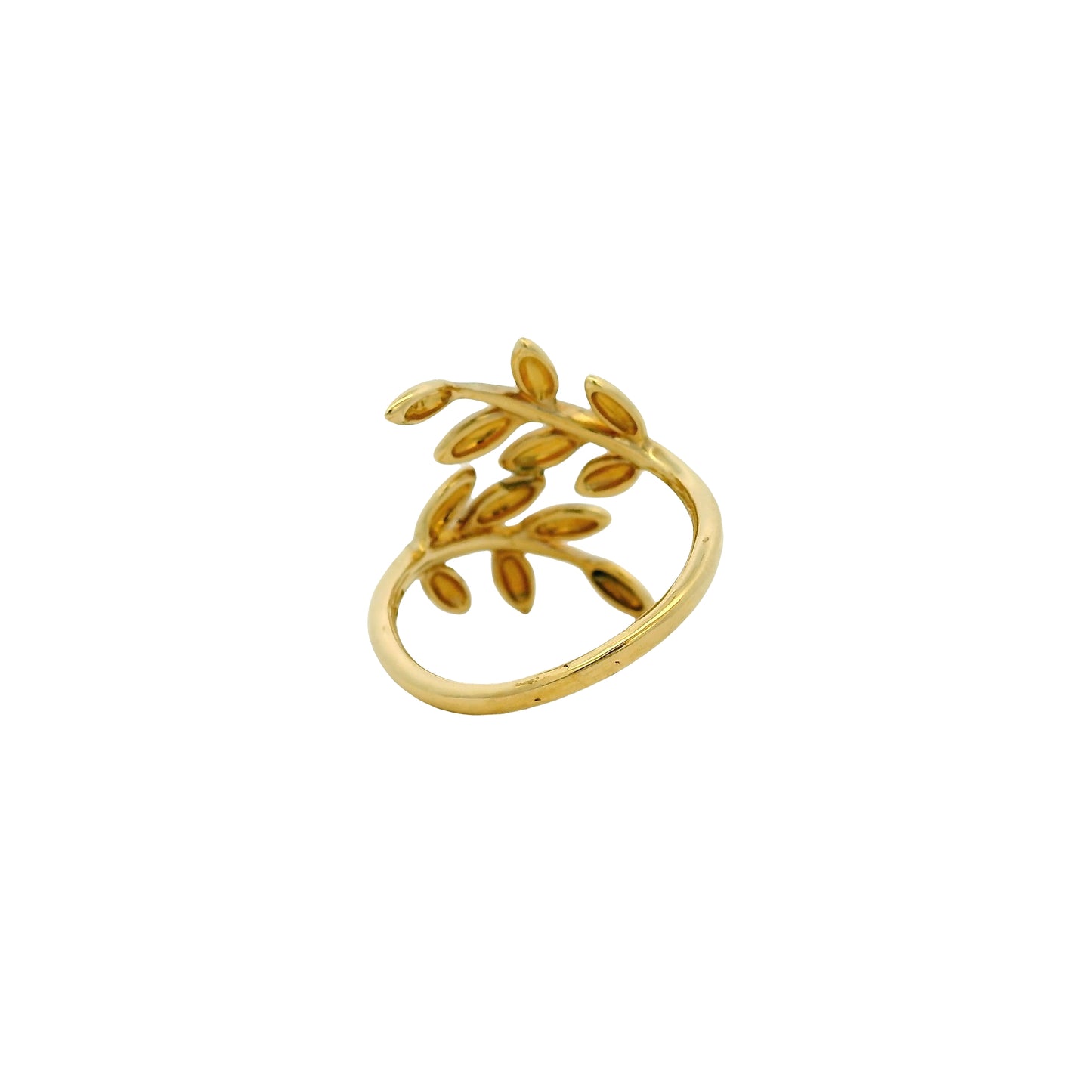 Gabriel & Co. 14k Yellow Gold Olive Leaf Bypass Ring