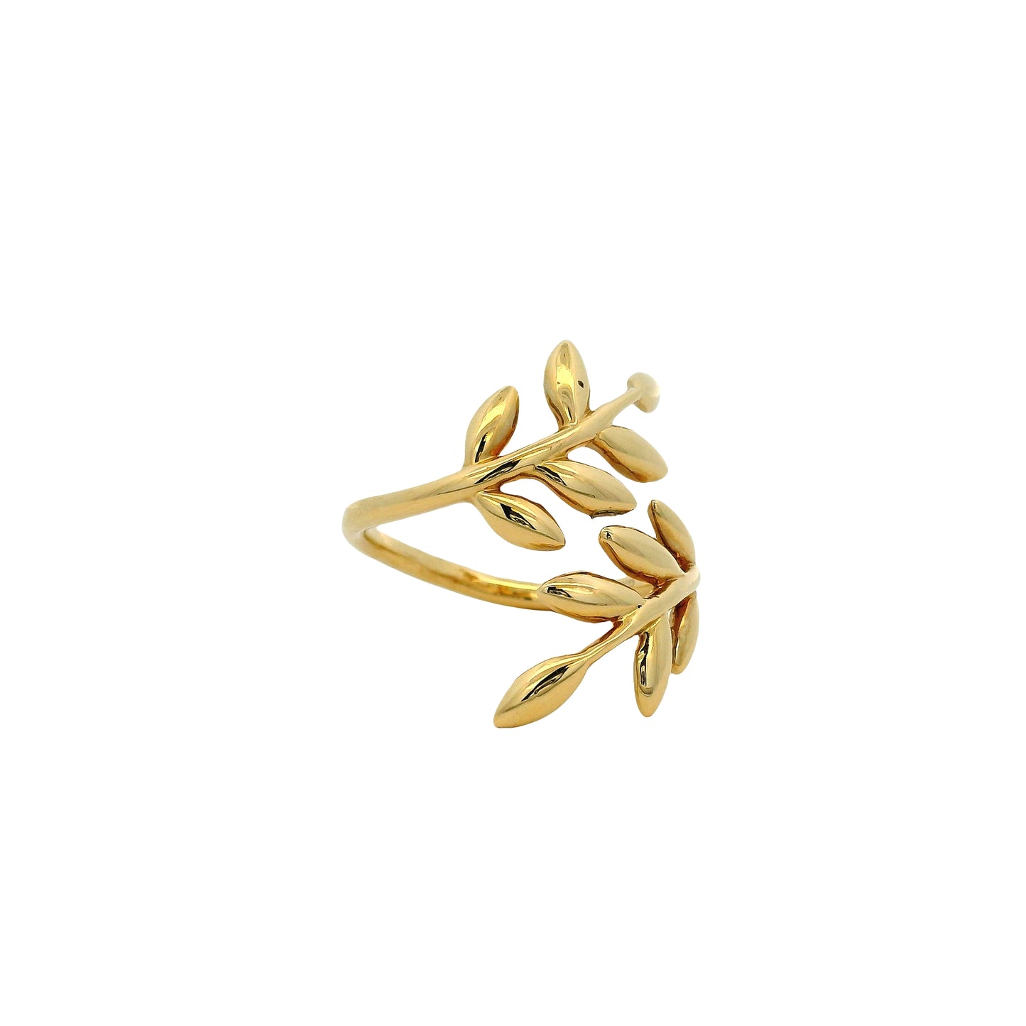 Gabriel & Co. 14k Yellow Gold Olive Leaf Bypass Ring