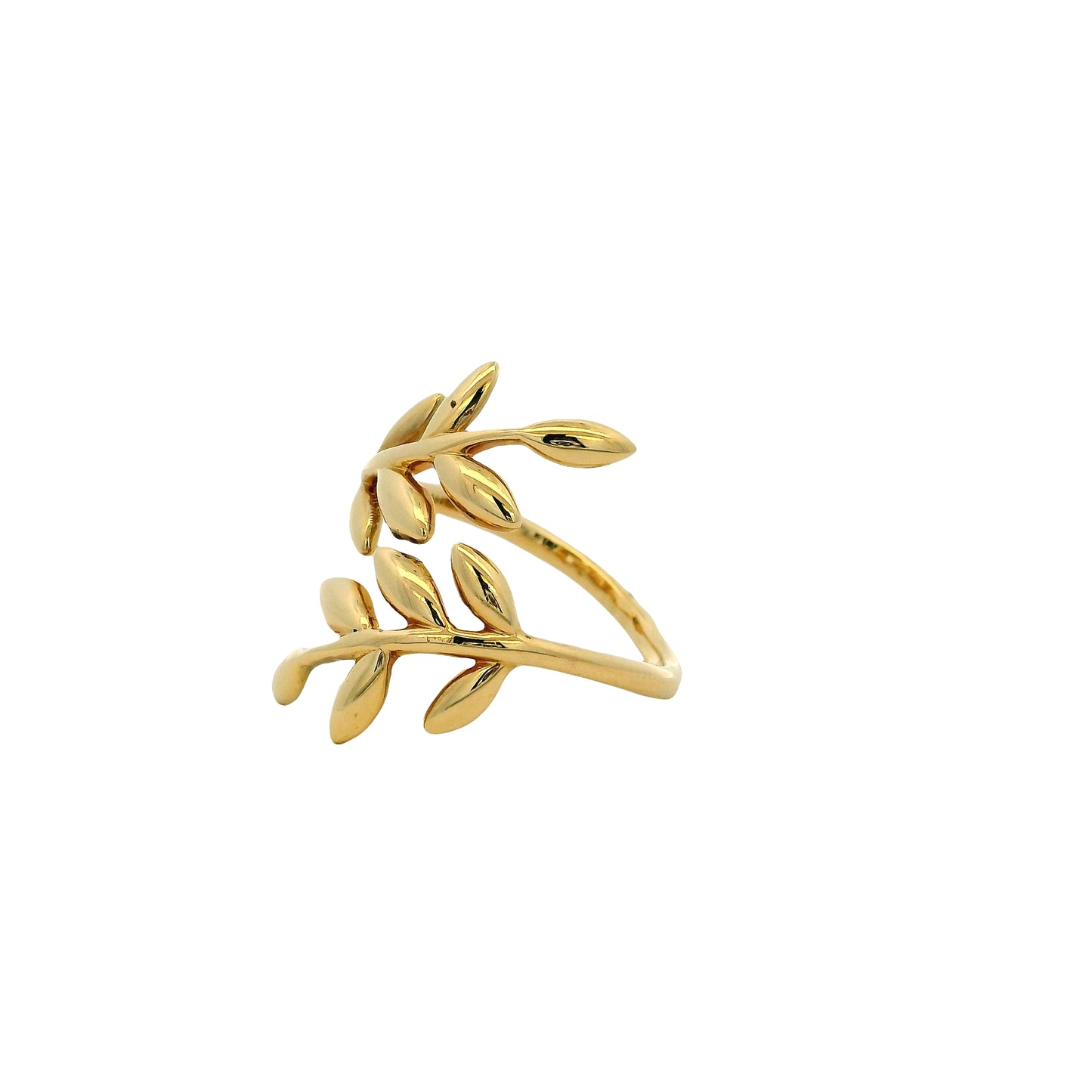 Gabriel & Co. 14k Yellow Gold Olive Leaf Bypass Ring