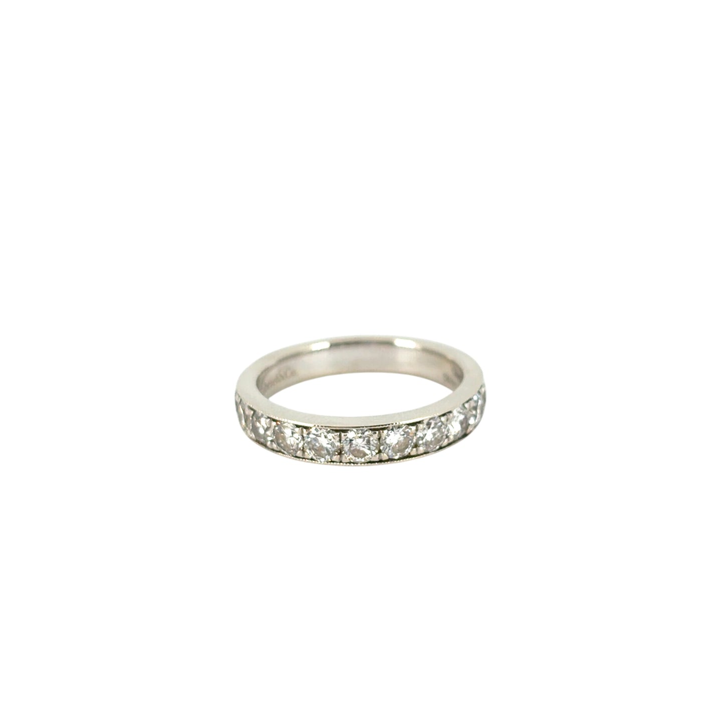 Gabriel 14K White Gold Micro Pave Set 1.50ctw Natural Diamond Wedding Band with Milgrain