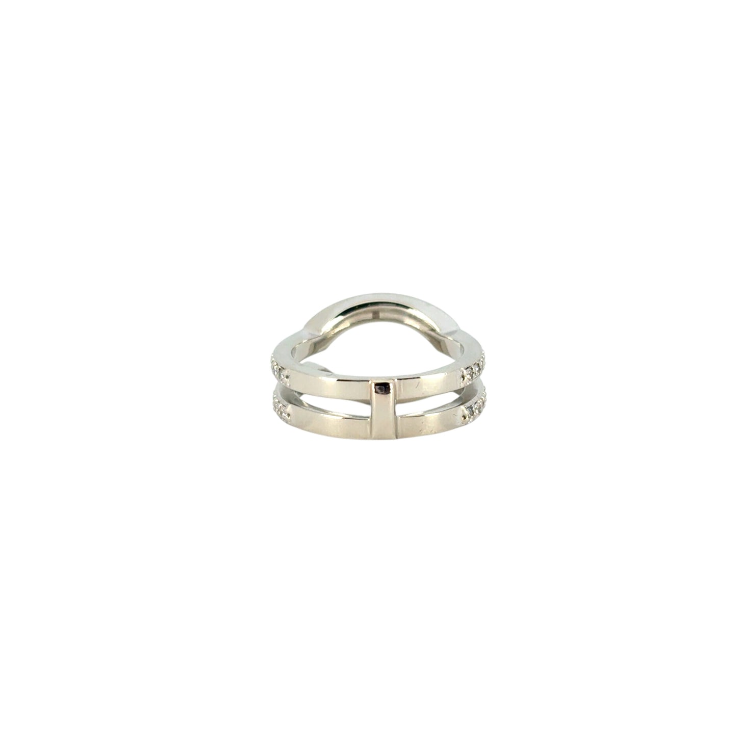 14k White Gold Approximately 0.5ctw Natural Diamond Enhancer Ring