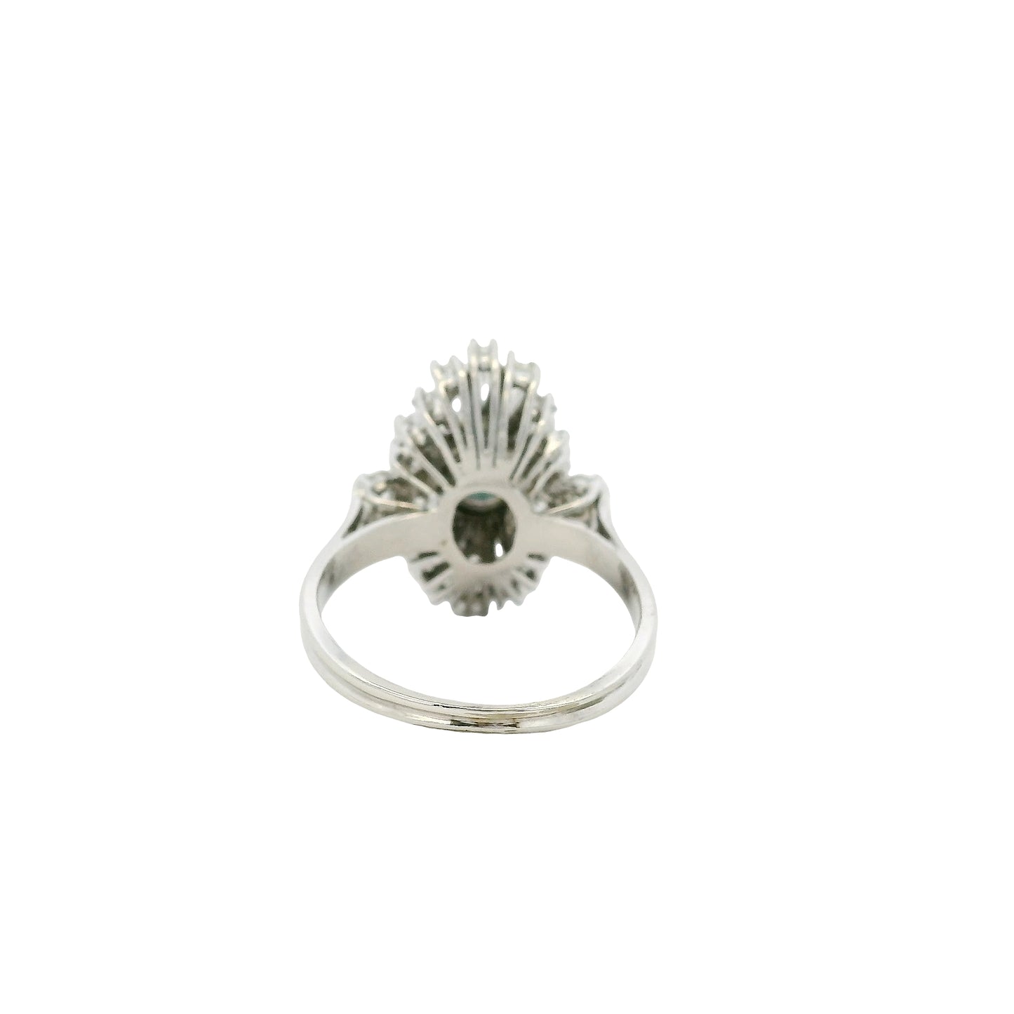14k White Gold 1ct Blue Irradiated Diamond Solitaire Ring