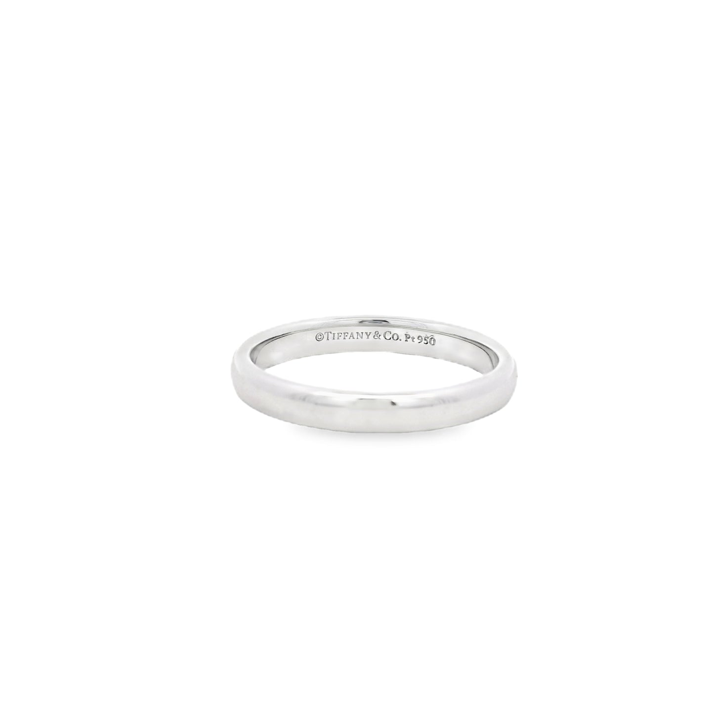 Tiffany &Co 18k Yellow Gold and Platinum 0.21ct Wedding Band Ring