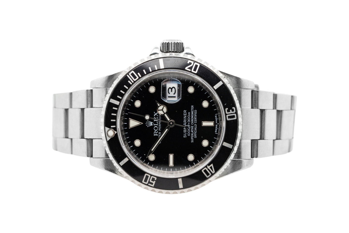 Rolex 16610T Submariner Black Dial and Black Bezel Tritium Dial Watch