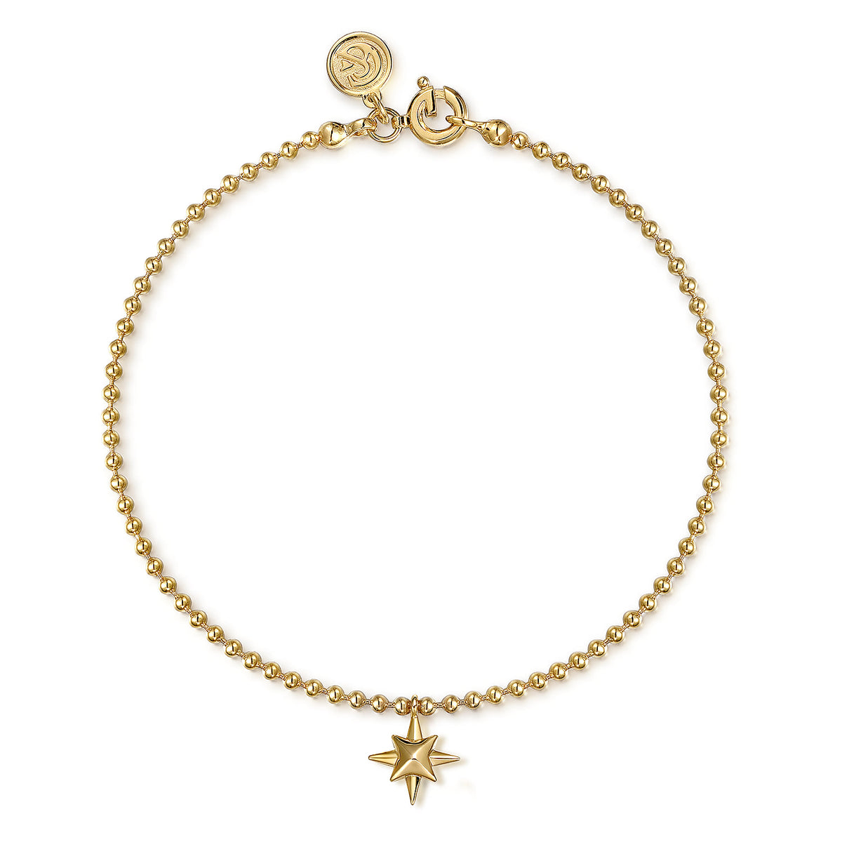 14K Yellow Gold Bujukan Starburst Charm Bracelet — Gabriel & Co. TB5002Y4JJJ