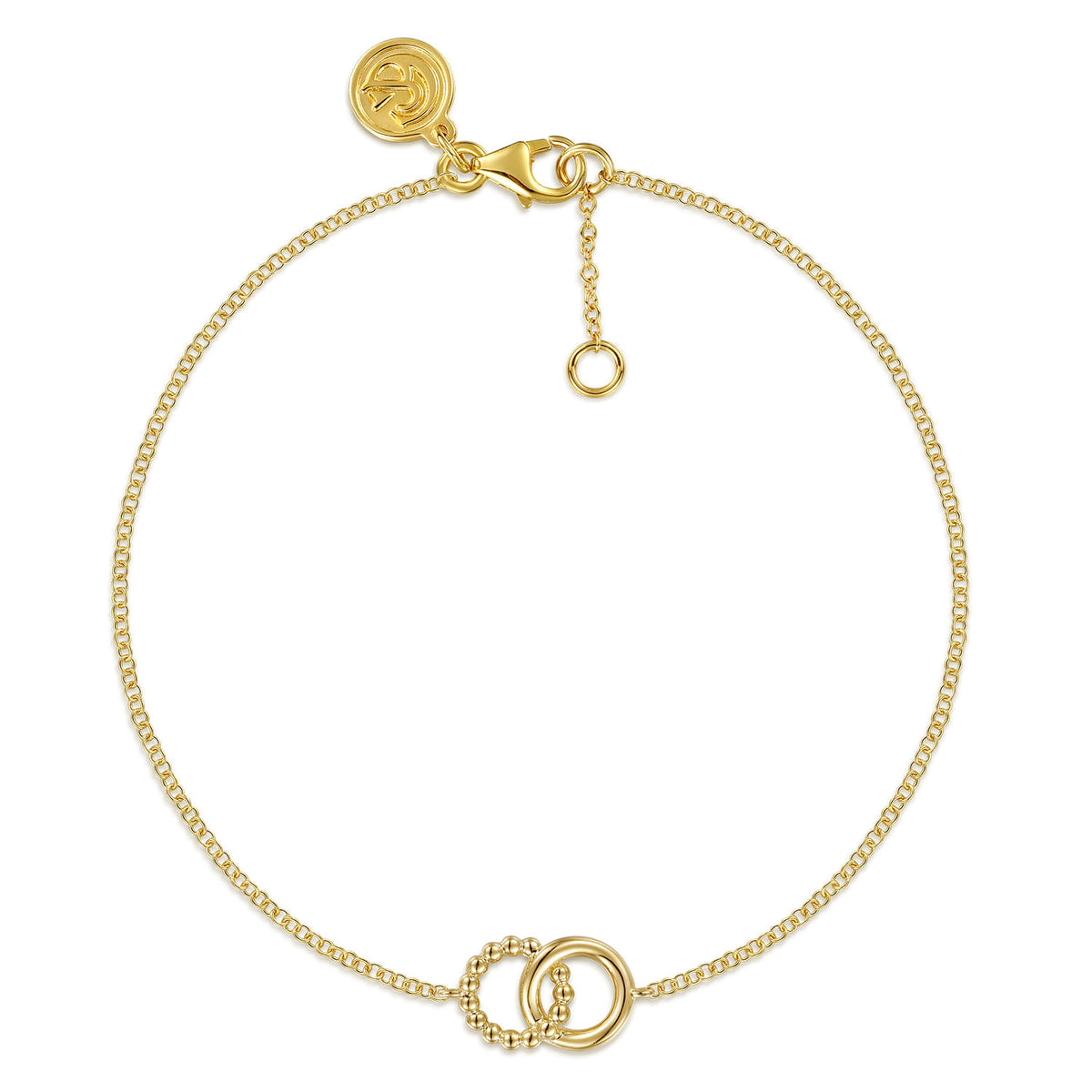 14K Yellow Gold Bujukan Interlocking Bracelet — Gabriel & Co. TB5305Y4JJJ