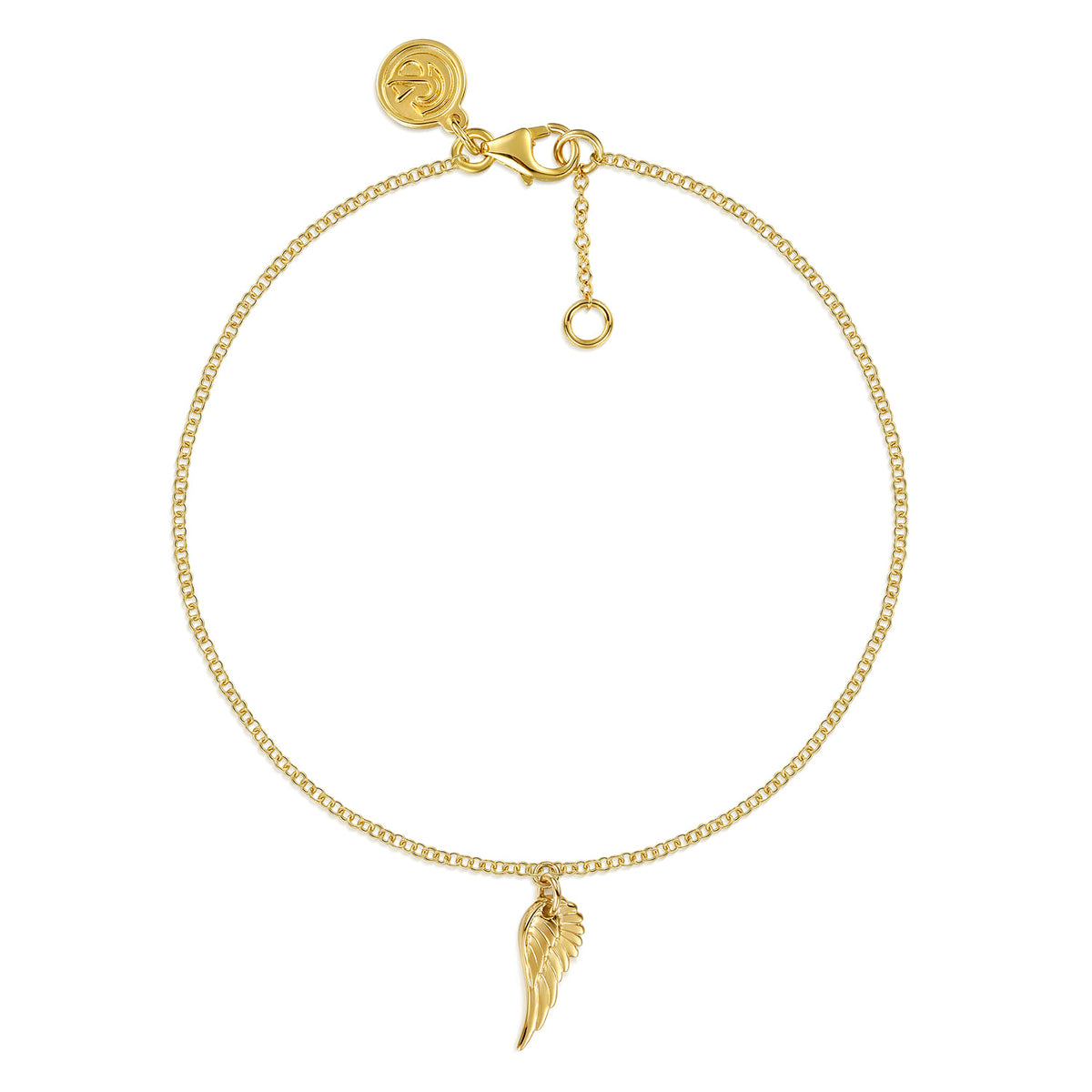 14K Yellow Gold Angel Wing Charm Bracelet — Gabriel & Co. TB5310Y4JJJ