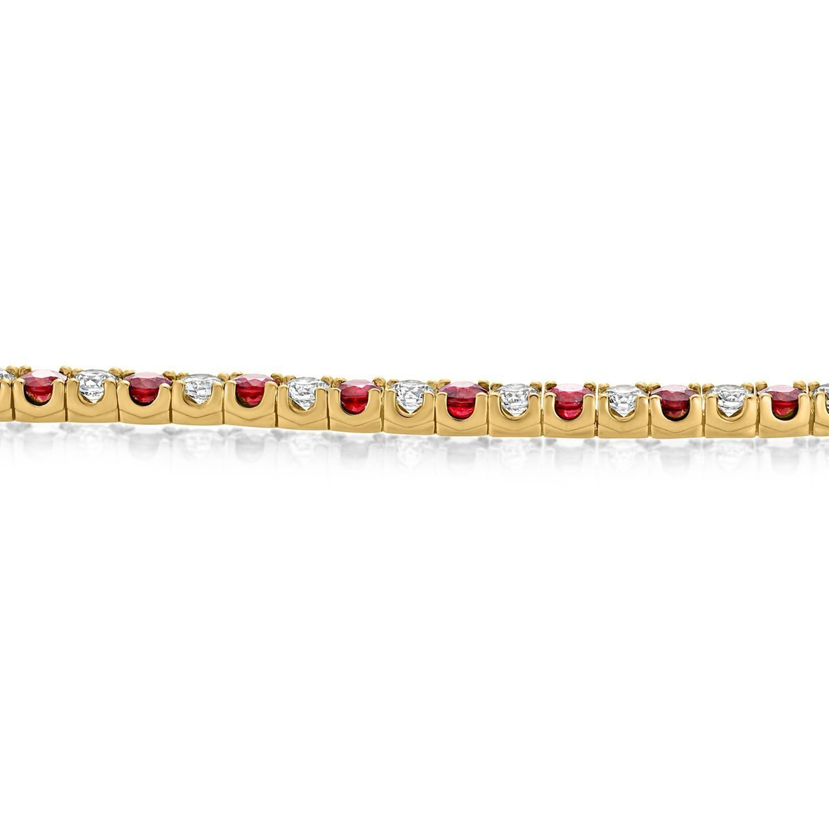 Round Ruby Bracelet — view 3