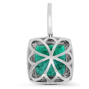 Cushion Emerald Earring — view 3