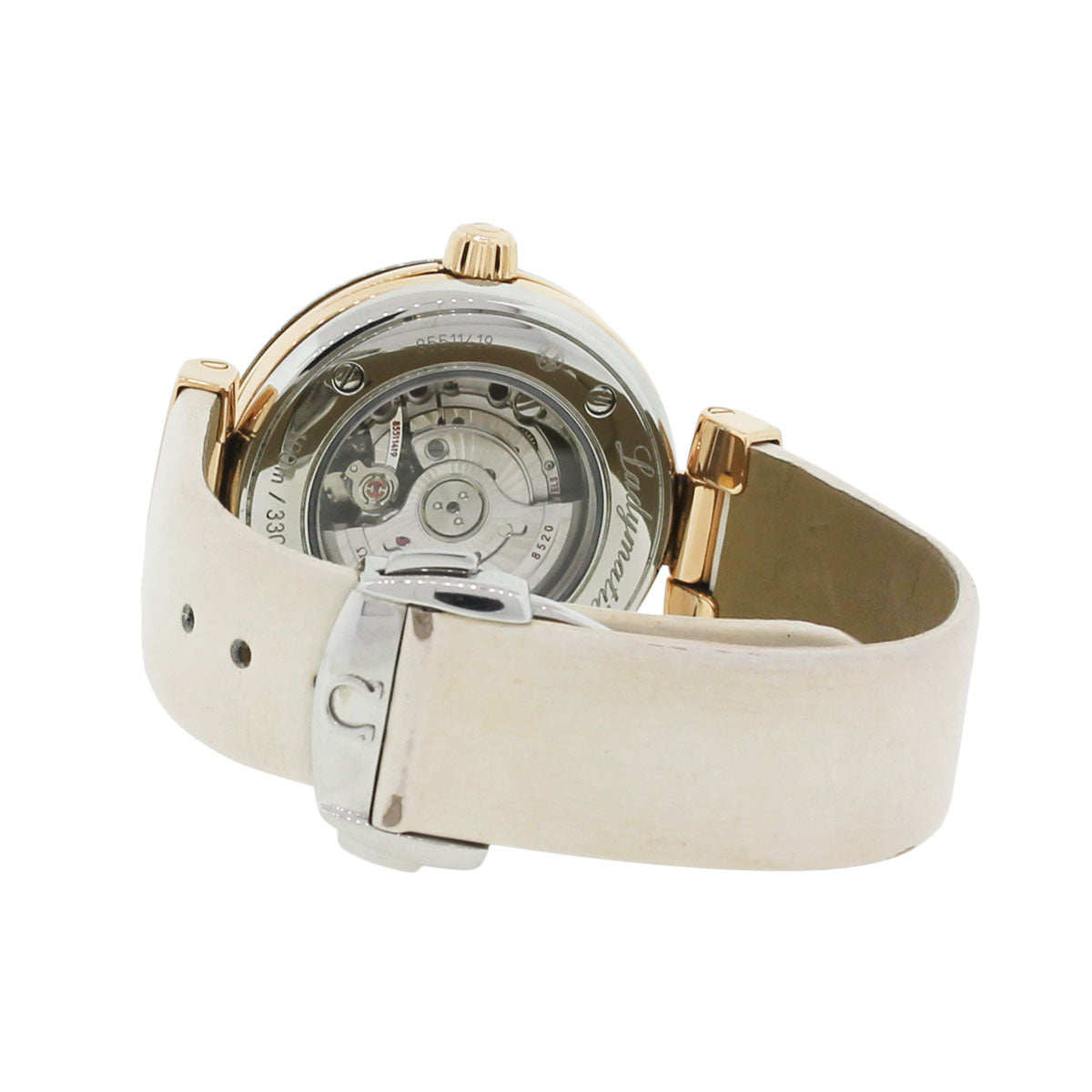 Omega De Ville Ladymatic Diamond Dial 18k Rose Gold and Stainless Steel Watch